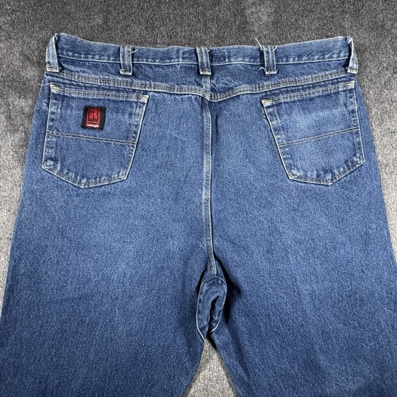 Wrangler Riggs Workwear Men's Size 44x36 Blue Jeans Heavy Duty Work Pants - Picture 16 of 16